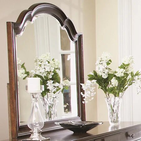 Crown Top Dresser Mirror